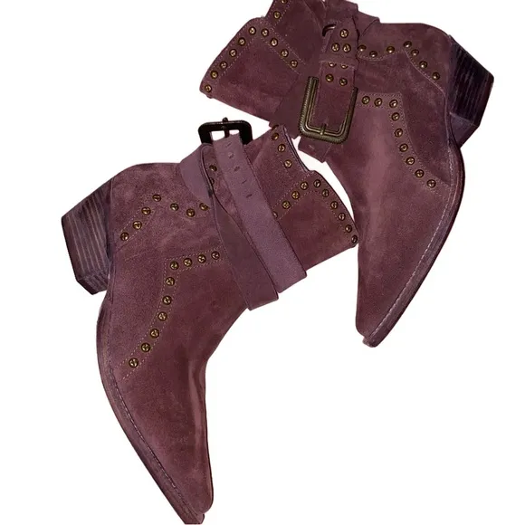 Free People western pointed toe wine colored Billy boots