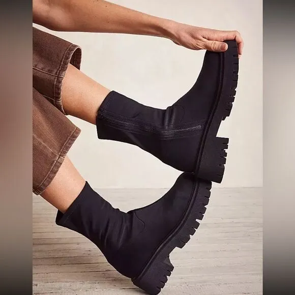 Free People Alaina Stretch Boots NEW