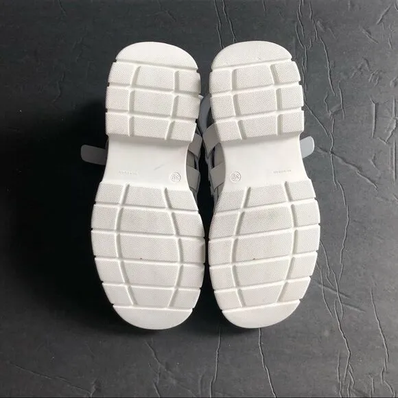 Free People Gia Gladiator Leather Chunky Platform Sandals White $198 37 38 39 41