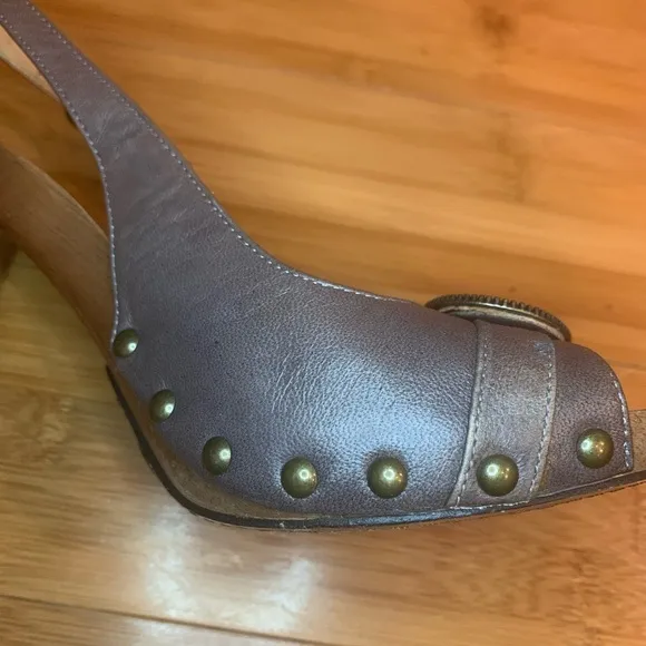 Frye Dolly Wood Block heels - size 7