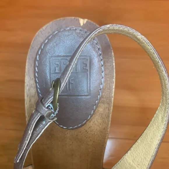 Frye Dolly Wood Block heels - size 7