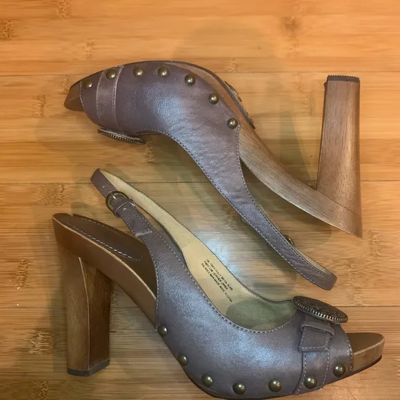 Frye Dolly Wood Block heels - size 7