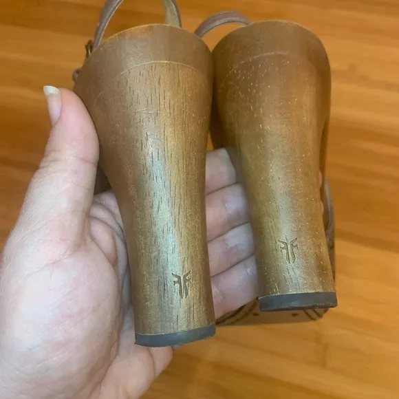 Frye Dolly Wood Block heels - size 7