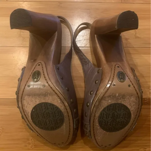 Frye Dolly Wood Block heels - size 7