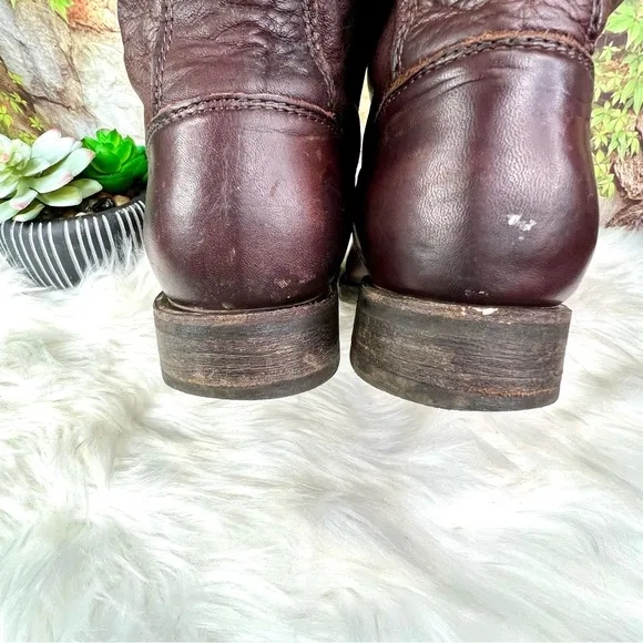 FRYE Natalie Mid-Engineer Leather Boots, 8B