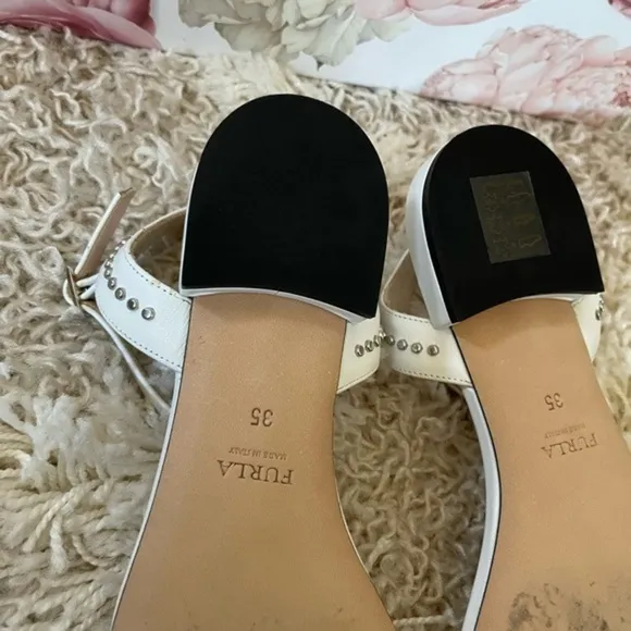 Furla Ankle Strap Studded Sandals