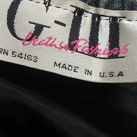 G-III  Genuine LEATHER SKIRT FASHIONS MADE IN THE U.S.A 390j