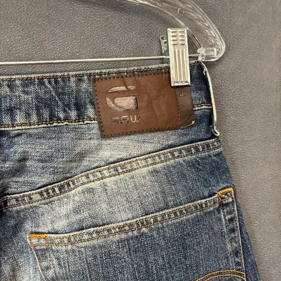 G Star Raw Deconstructed Slim Straight Jeans Mens 30x30 Streetwear Hype Grunge