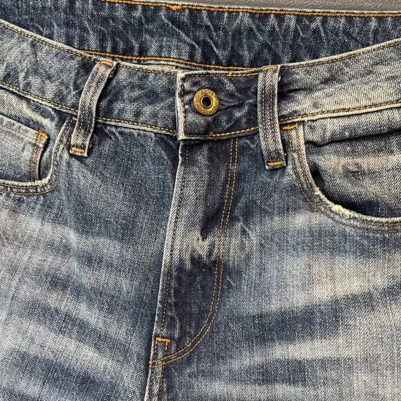 G Star Raw Deconstructed Slim Straight Jeans Mens 30x30 Streetwear Hype Grunge