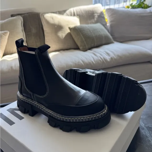 Ganni Cleated Low Chelsea Boot