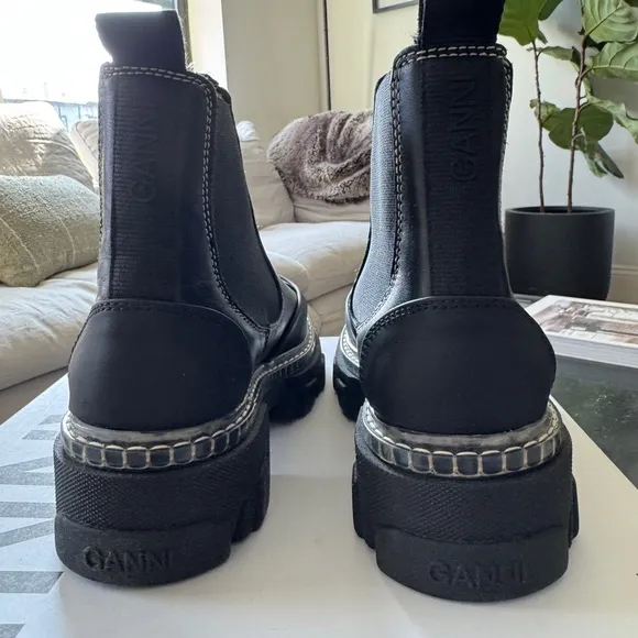 Ganni Cleated Low Chelsea Boot
