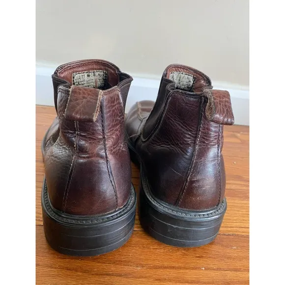 GBX Chelsea Boots Chunky Lug Leather Brown Men’s Sz 9.5