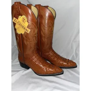 General Handmade Horn Back Cowboy Rodeo Boots Exotic Real Caiman Women’s Sz 8.5