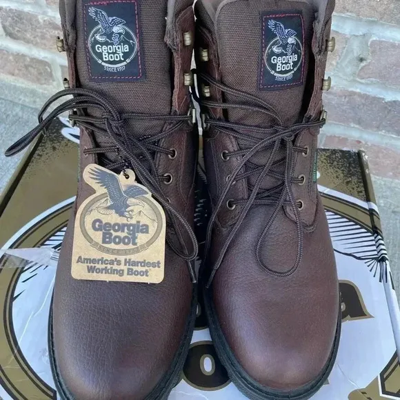 Georgia Boot Homeland Waterproof Work Boot G106 Size 10W Wide NEW