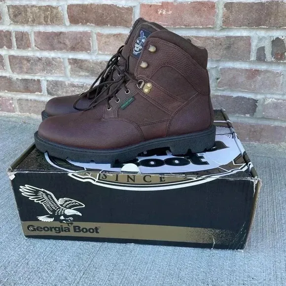 Georgia Boot Homeland Waterproof Work Boot G106 Size 10W Wide NEW