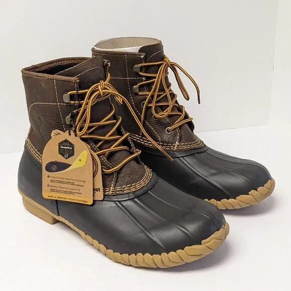 Georgia Boot Marshland Waterproof Duck Boots, Brown, Men's 9 M