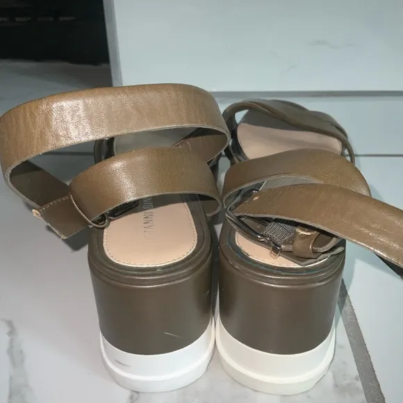 Gianni Bini Olive Green Platform Sandals