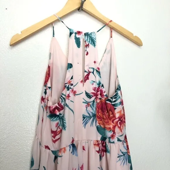 Gibson Pink Floral Maxi Dress