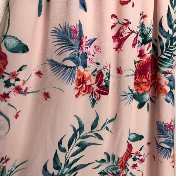 Gibson Pink Floral Maxi Dress