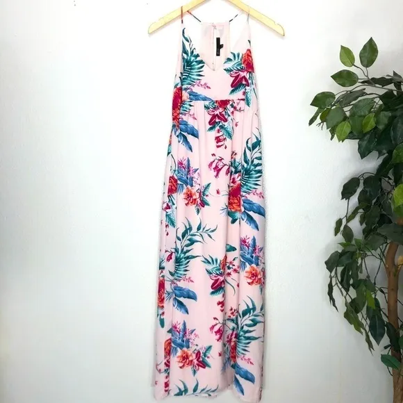 Gibson Pink Floral Maxi Dress