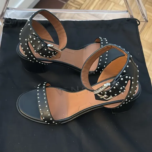 Givenchy Elegant Stud Leather Sandals