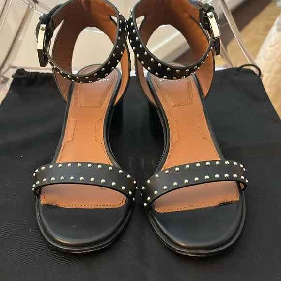 Givenchy Elegant Stud Leather Sandals