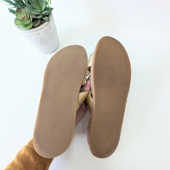 Gold Cork Lilly Pulitzer slide sandals size 8