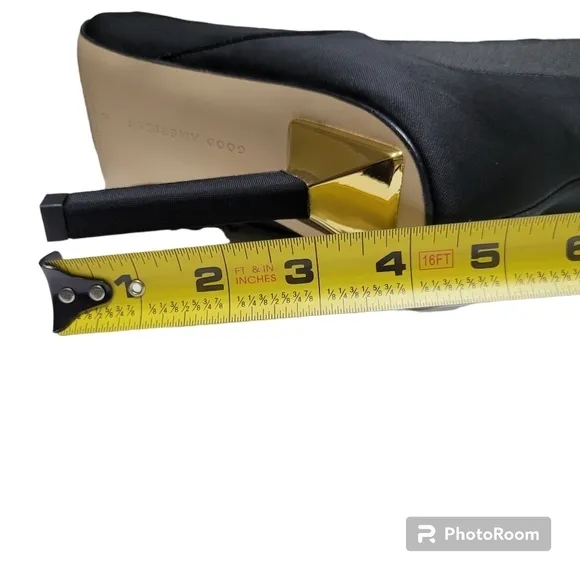Good American Black Neoprene Pointed Toe Boots