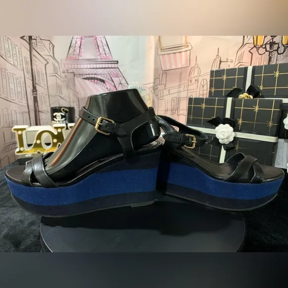 GUC💓Burberry Wedges sandals.