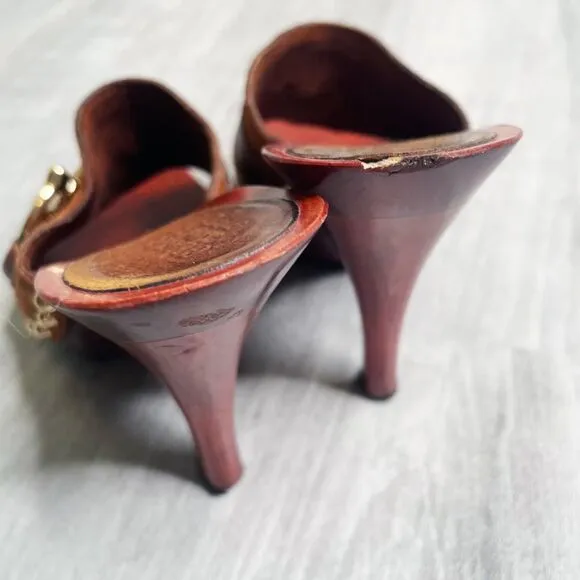 Gucci Horsebit Studded Clog Sandals