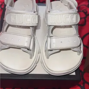 Gucci White Sandals with Adjustable Straps