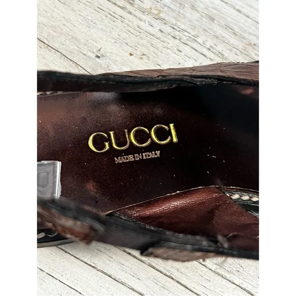 Gucci Women's Brown Leather Sandals