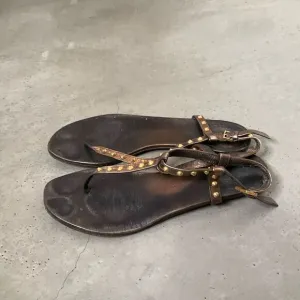 Gucci Studded Thong Sandals
