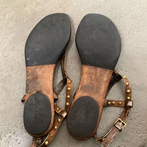 Gucci Studded Thong Sandals