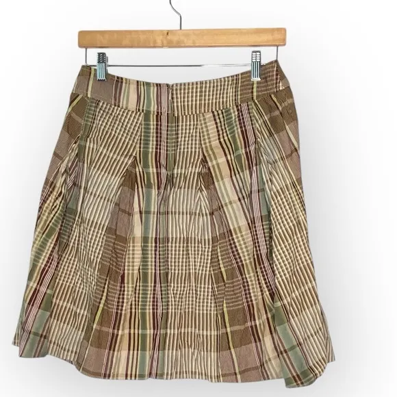 GUNEX Circle Skirt, cotton plaid, size 6