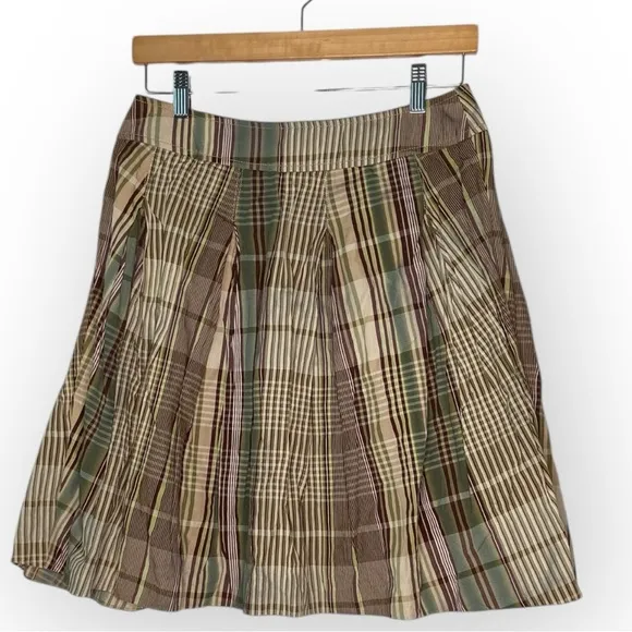 GUNEX Circle Skirt, cotton plaid, size 6