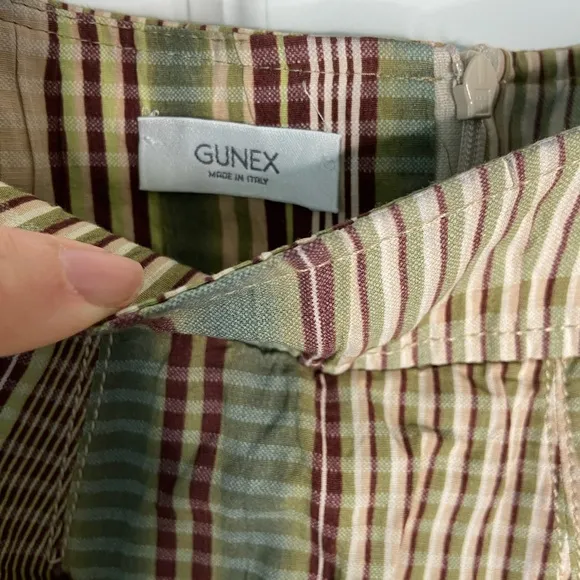 GUNEX Circle Skirt, cotton plaid, size 6