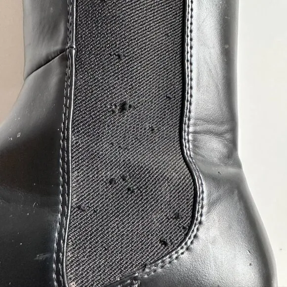 H&amp;M Chunky Chelsea Boots Tall Black US 8 EU 39 Moto Urban Minimalist Rock Street