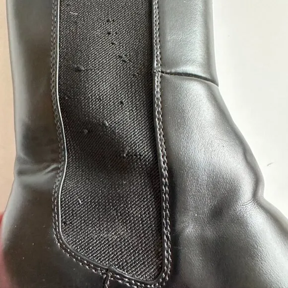 H&amp;M Chunky Chelsea Boots Tall Black US 8 EU 39 Moto Urban Minimalist Rock Street