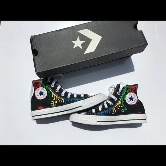 🔹Hand Painted RENT Converse Women’s Size 5