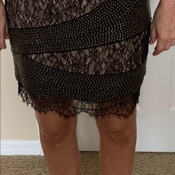 Haute Hippie Silk Lace and studded  Mini Skirt NWOT  Med