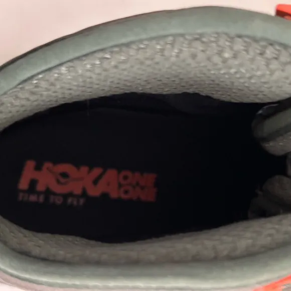 Hoka One One Sky Kaha GTX Boot Black Olive Green Orange Waterproof Men’s Size 11