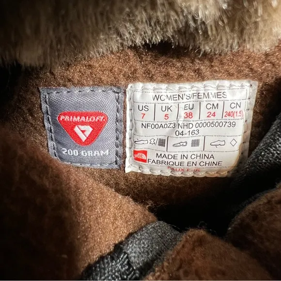 🎉HP🎉 The North Face Nuptse Purna Waterproof Faux Fur Trim Winter Boots 7 EUC