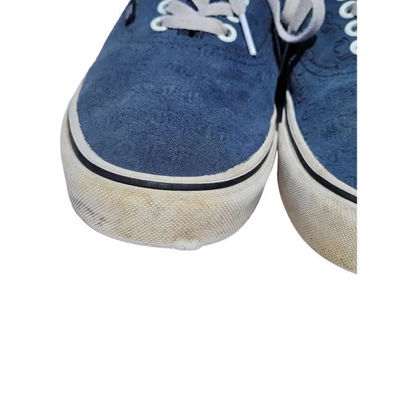 HP Vans Deboss OTW Drs Blue Suede Skate Low Sneaker‎ Skate Shoe Men's Size 9