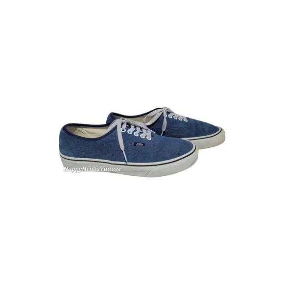 HP Vans Deboss OTW Drs Blue Suede Skate Low Sneaker‎ Skate Shoe Men's Size 9