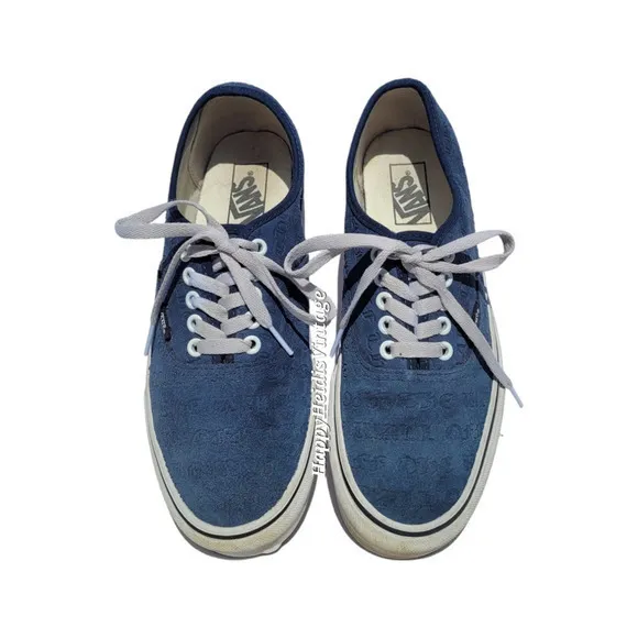 HP Vans Deboss OTW Drs Blue Suede Skate Low Sneaker‎ Skate Shoe Men's Size 9