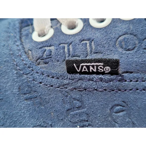 HP Vans Deboss OTW Drs Blue Suede Skate Low Sneaker‎ Skate Shoe Men's Size 9