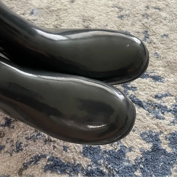 Hunter Classic Tall Boots Wellies Dark Grey Size 8 Waterproof
