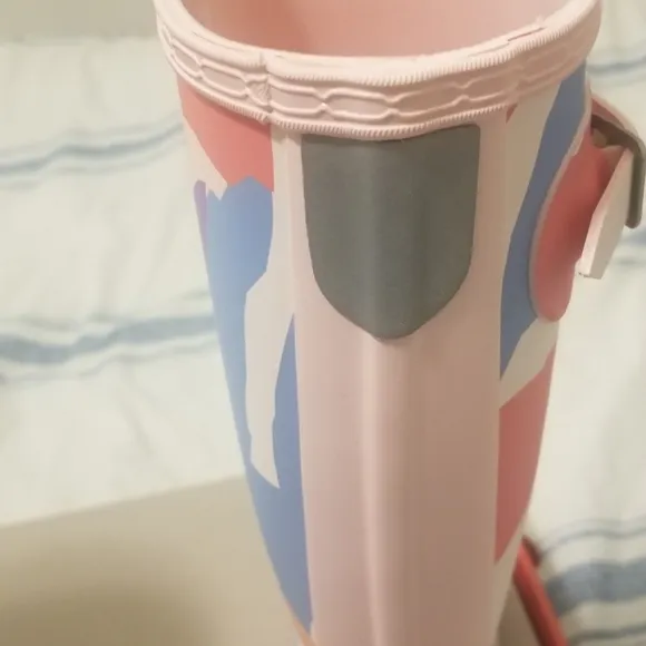 Hunter Girls Glacial Pink Camo Print Original Rain Boots &quot;NEW&quot; W/Box!