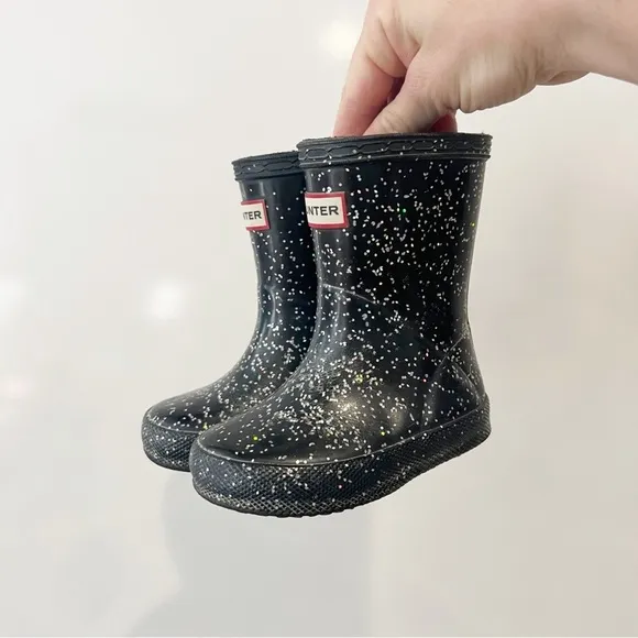 Hunter Kids' Original First Classic Glitter Rain Boot